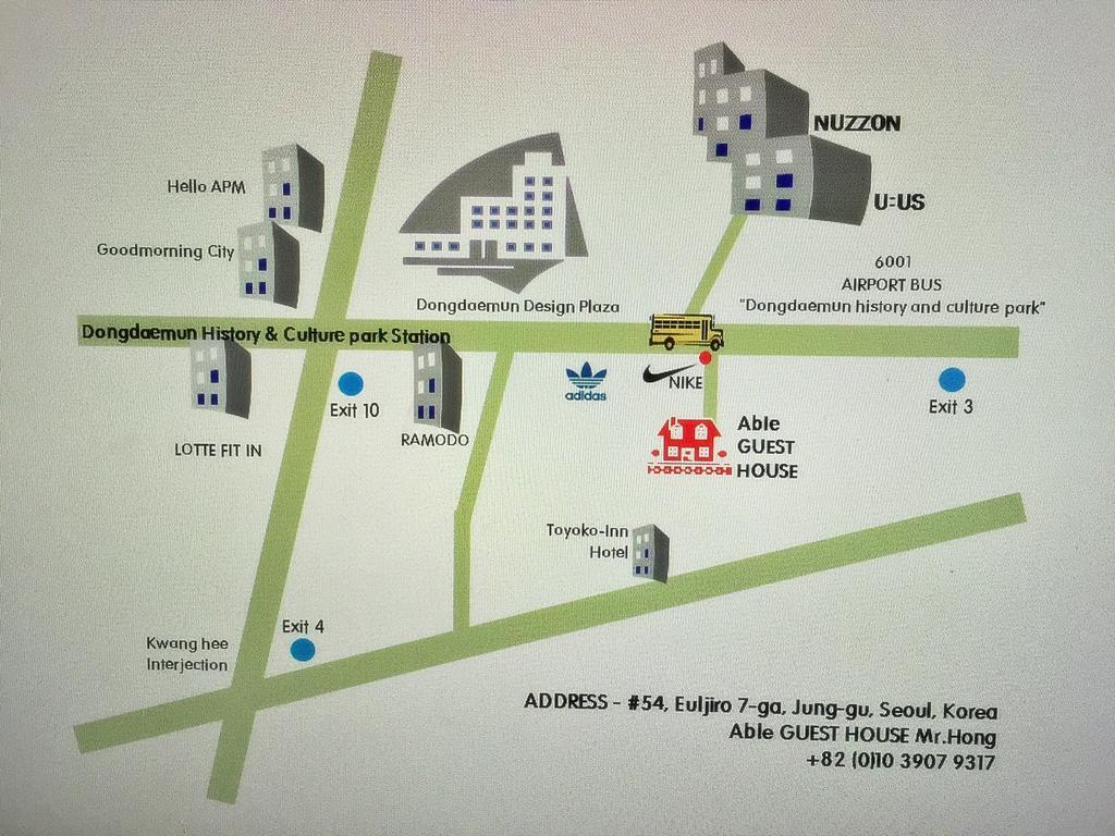 Able Guesthouse Dongdaemun سيول المظهر الخارجي الصورة